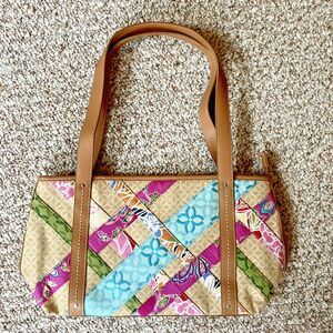 Relic by Fossil Shoulder Bag Purse Colorful Floral Fabric Sashes Boho